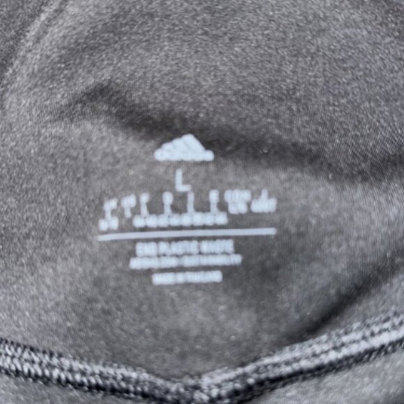 Adidas Women's Hyperglam Flared Rib Pants ~ Black ~ High Rise ~ SZ L - Picture 6 of 10